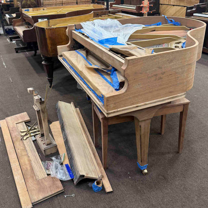 CURRENT SHOP WORK 1930s era Steinway & Sons 4'9" Wood Finish Commissioned Baby Grand