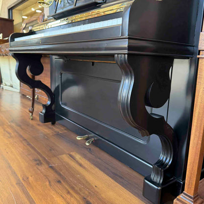 HEIRLOOM RESTORATION 1860's Bernareggi 49" Black Wood Finish Commissioned Upright Piano