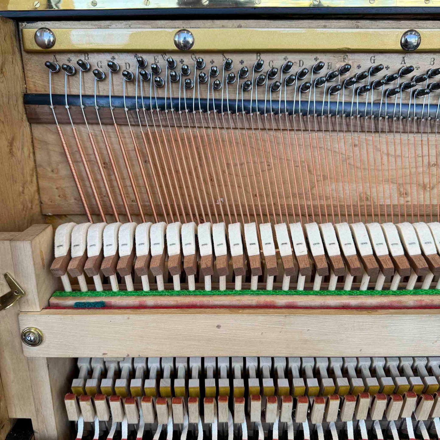 HEIRLOOM RESTORATION 1860's Bernareggi 49" Black Wood Finish Commissioned Upright Piano
