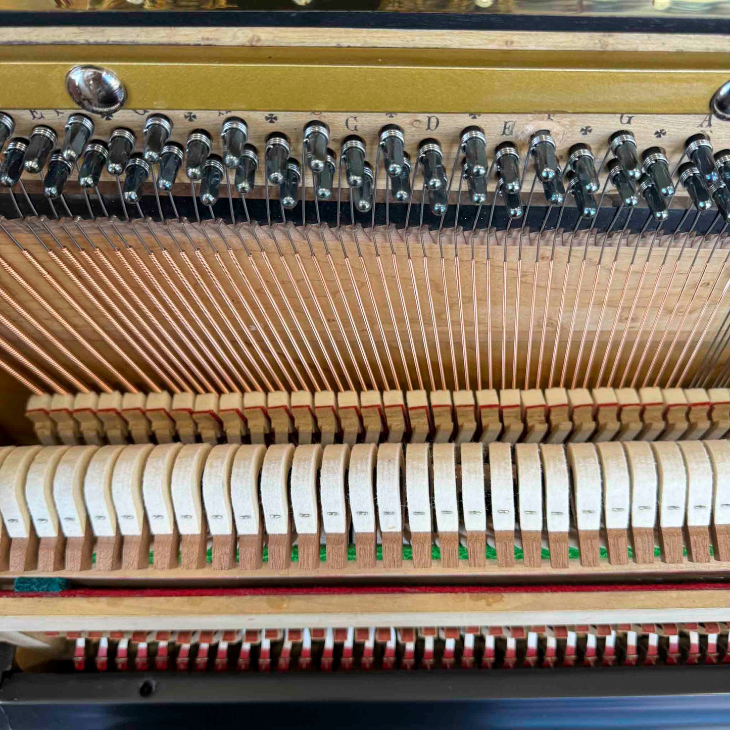 HEIRLOOM RESTORATION 1860's Bernareggi 49" Black Wood Finish Commissioned Upright Piano