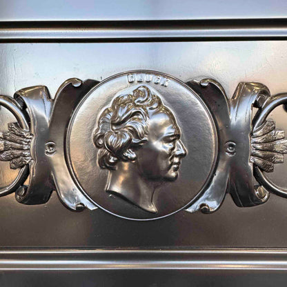 HEIRLOOM RESTORATION 1860's Bernareggi 49" Black Wood Finish Commissioned Upright Piano