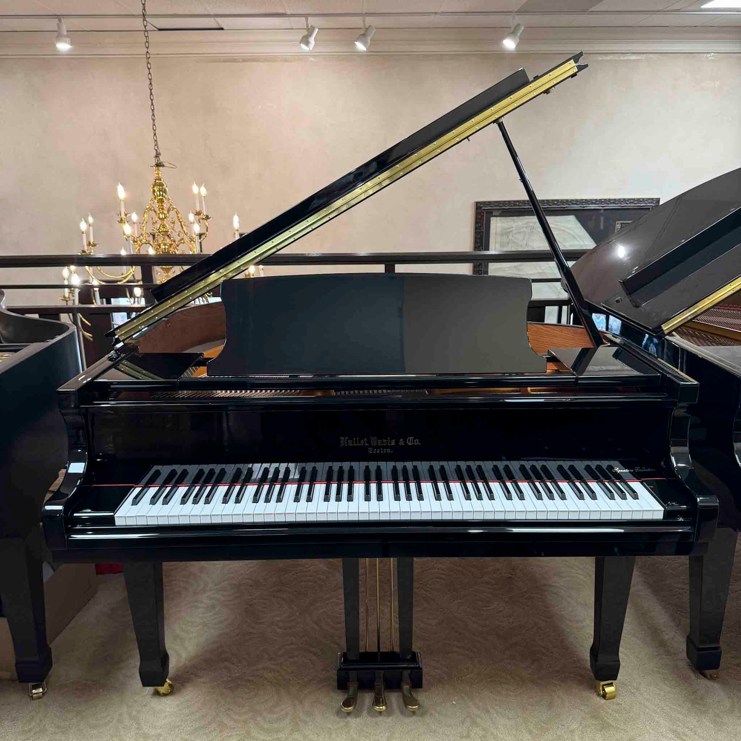 2017 Hallet Davis 148 4'10" Polished Black Baby Grand Piano
