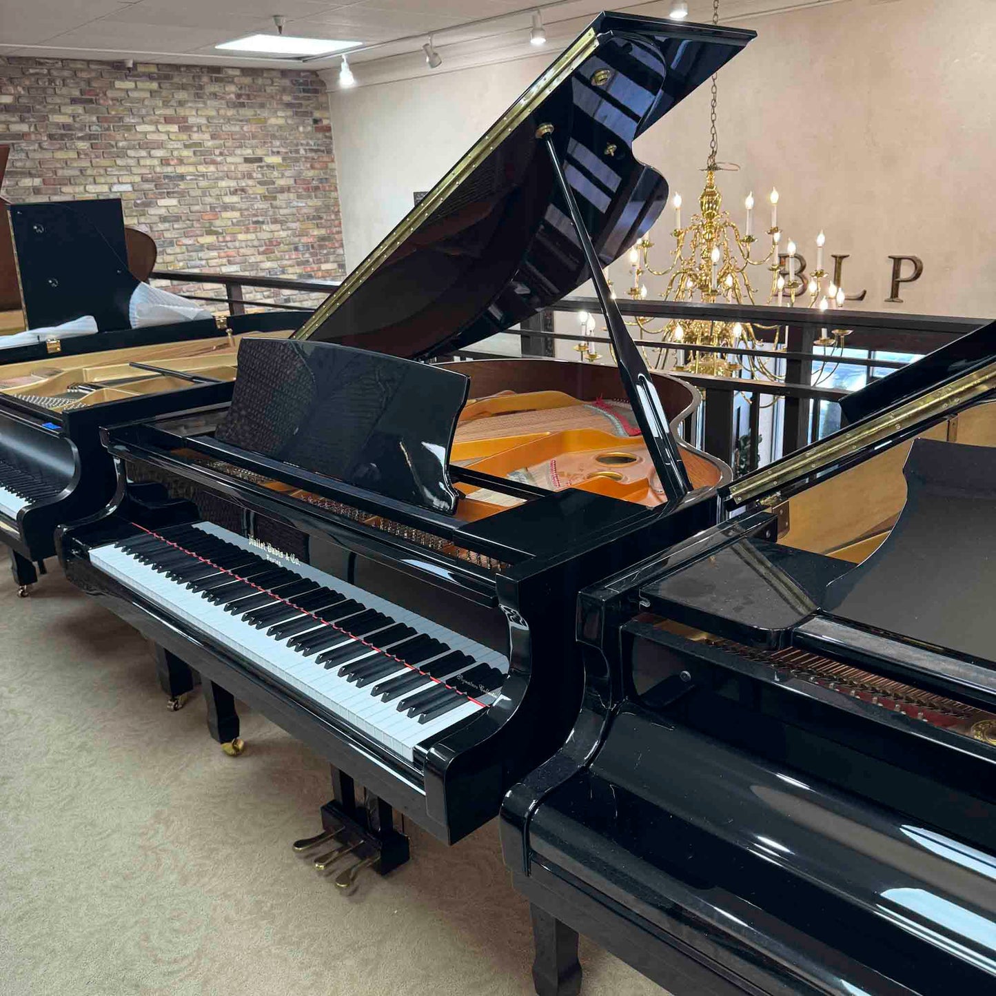 2017 Hallet Davis 148 4'10" Polished Black Baby Grand Piano