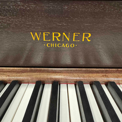 HEIRLOOM RESTORATION 1908 Werner 57" Wood Finish Commissioned Upright Piano