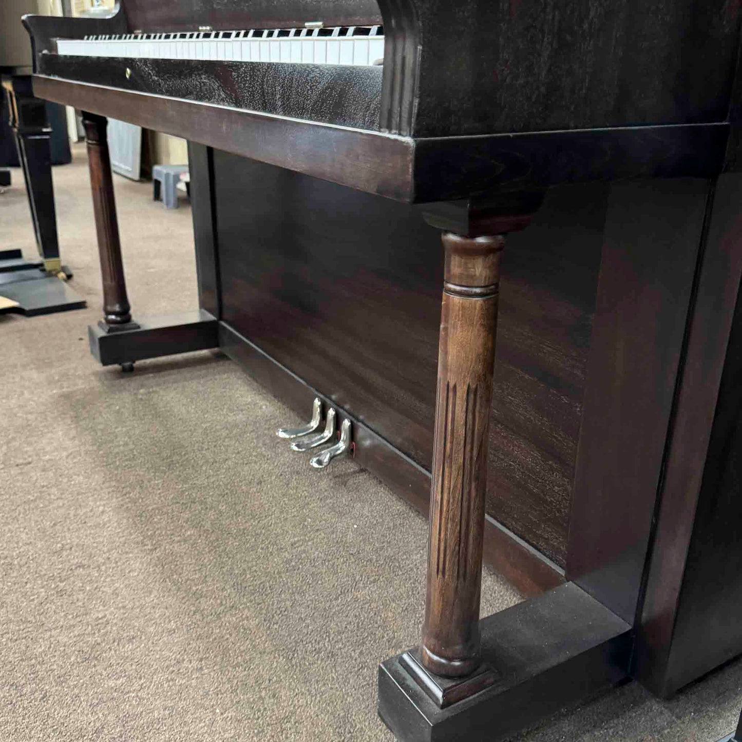 HEIRLOOM RESTORATION 1908 Werner 57" Wood Finish Commissioned Upright Piano