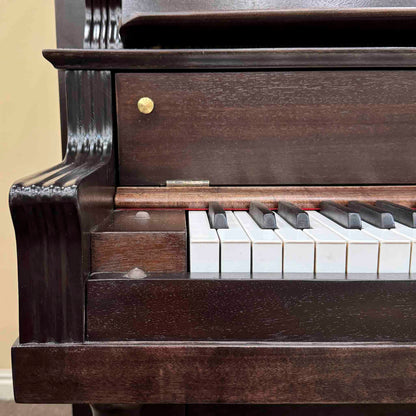 HEIRLOOM RESTORATION 1908 Werner 57" Wood Finish Commissioned Upright Piano