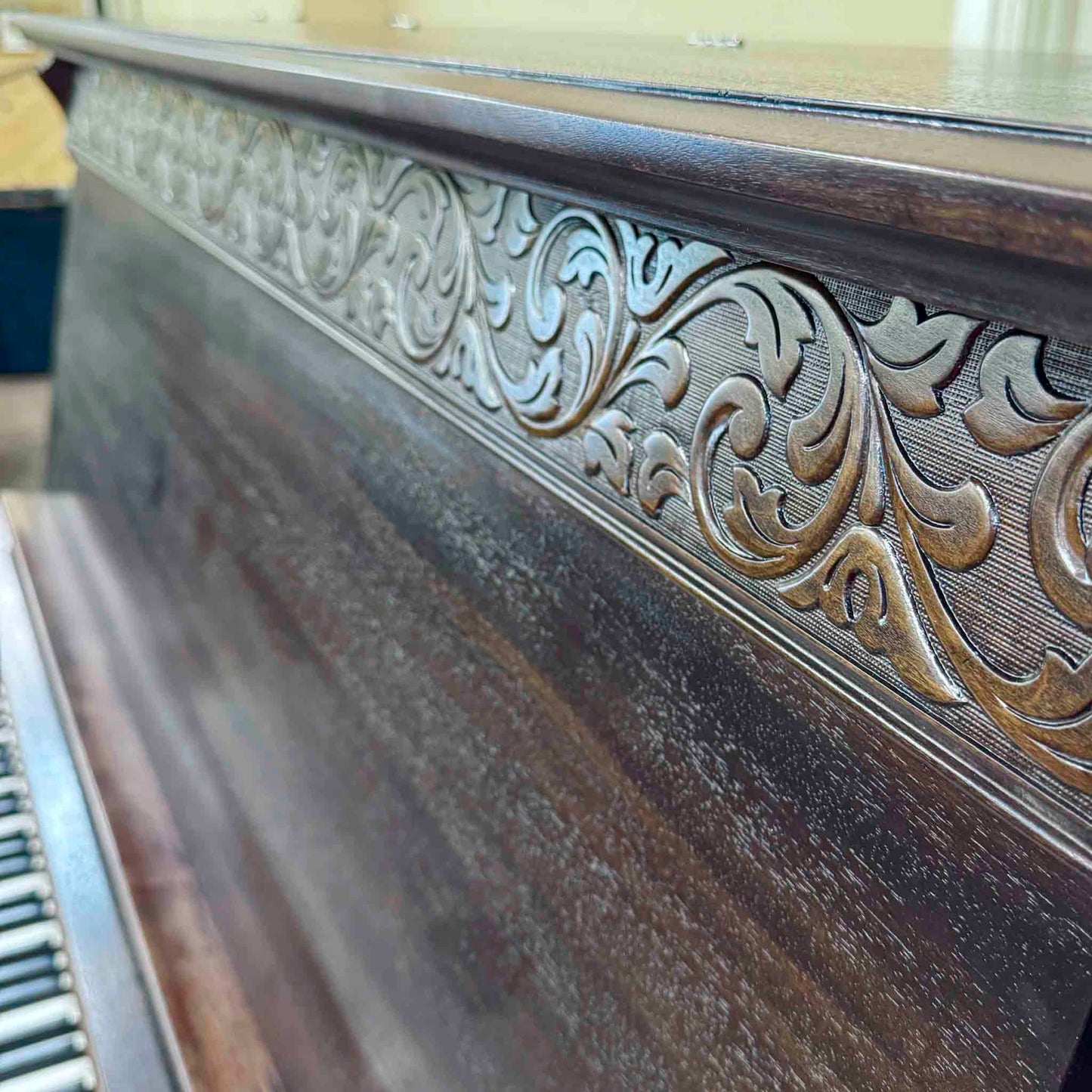 HEIRLOOM RESTORATION 1908 Werner 57" Wood Finish Commissioned Upright Piano