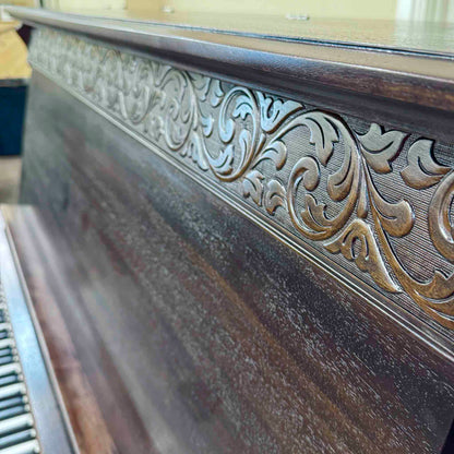 HEIRLOOM RESTORATION 1908 Werner 57" Wood Finish Commissioned Upright Piano