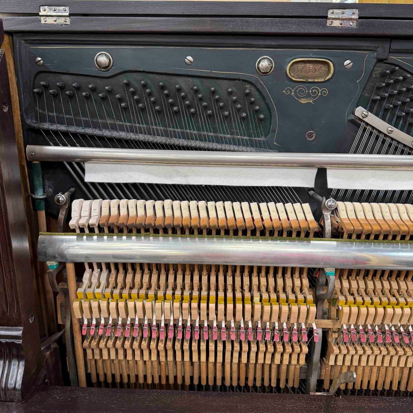 HEIRLOOM RESTORATION 1908 Werner 57" Wood Finish Commissioned Upright Piano