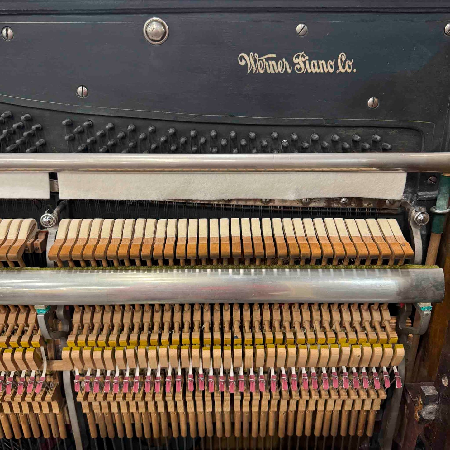 HEIRLOOM RESTORATION 1908 Werner 57" Wood Finish Commissioned Upright Piano