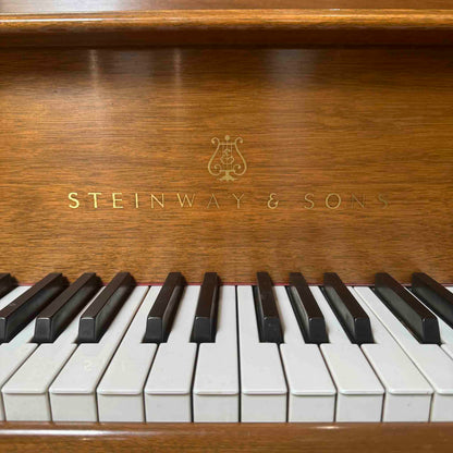 AVAILABLE TO RESTORE: CALL FOR CUSTOM PRICING - 1977 Steinway & Sons M 5'6" Walnut Finish Player Grand Piano