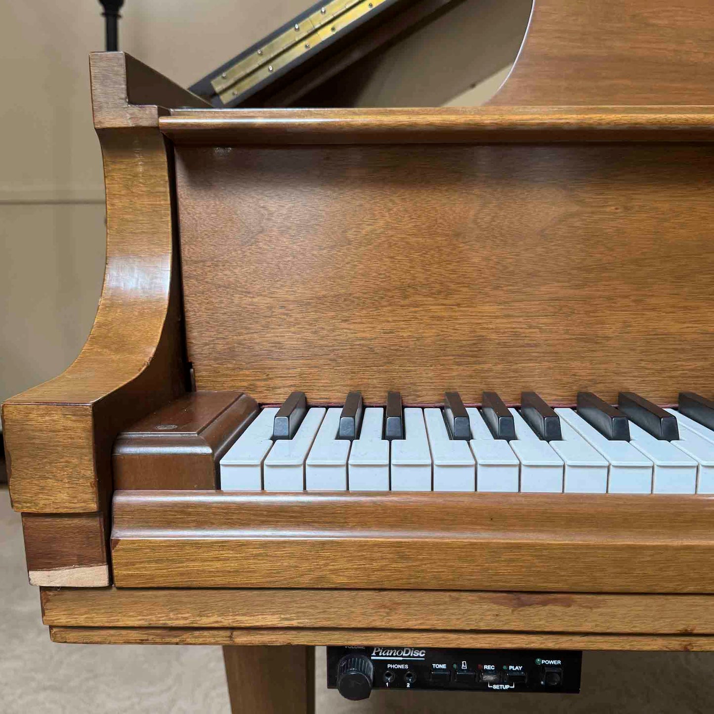 AVAILABLE TO RESTORE: CALL FOR CUSTOM PRICING - 1977 Steinway & Sons M 5'6" Walnut Finish Player Grand Piano