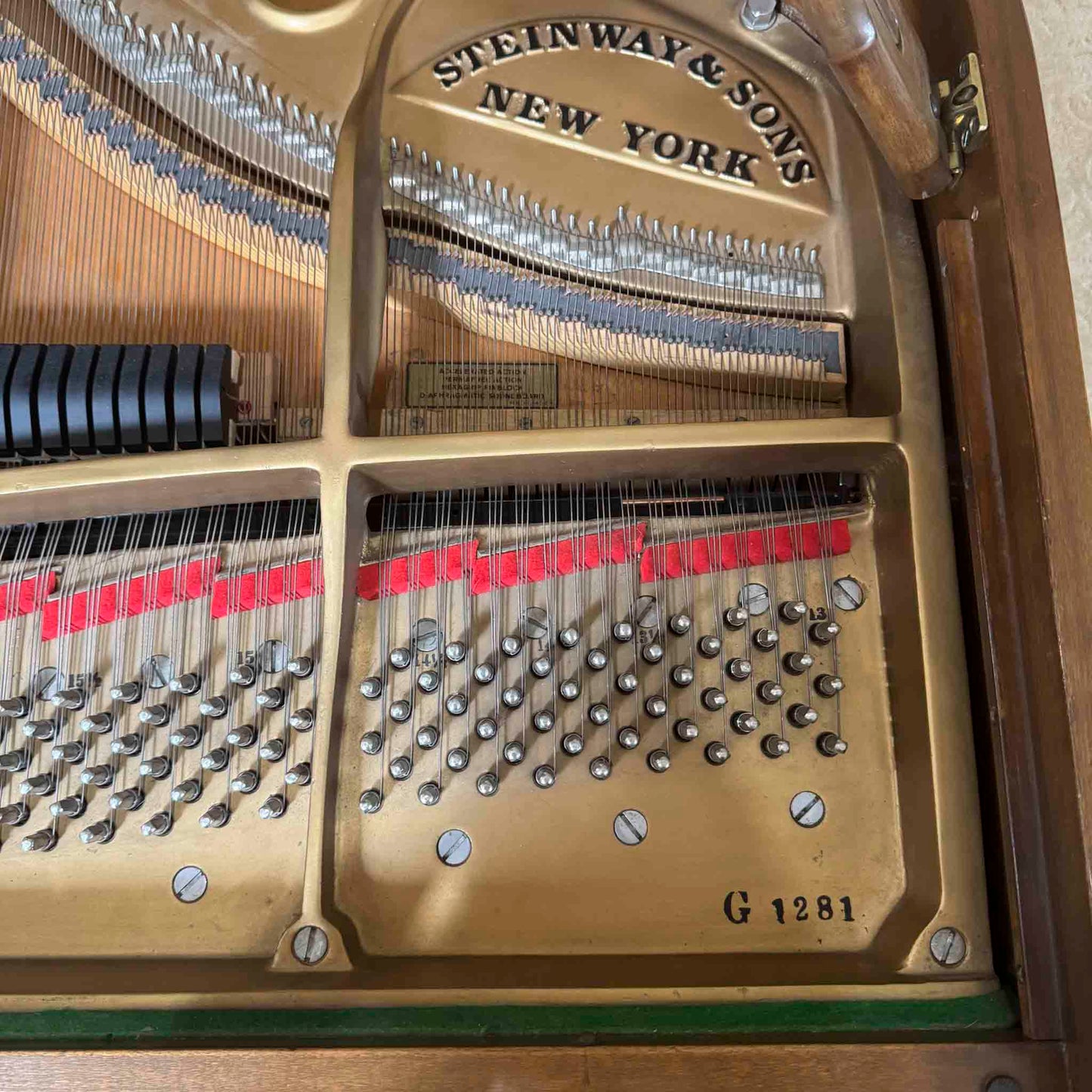 AVAILABLE TO RESTORE: CALL FOR CUSTOM PRICING - 1977 Steinway & Sons M 5'6" Walnut Finish Player Grand Piano