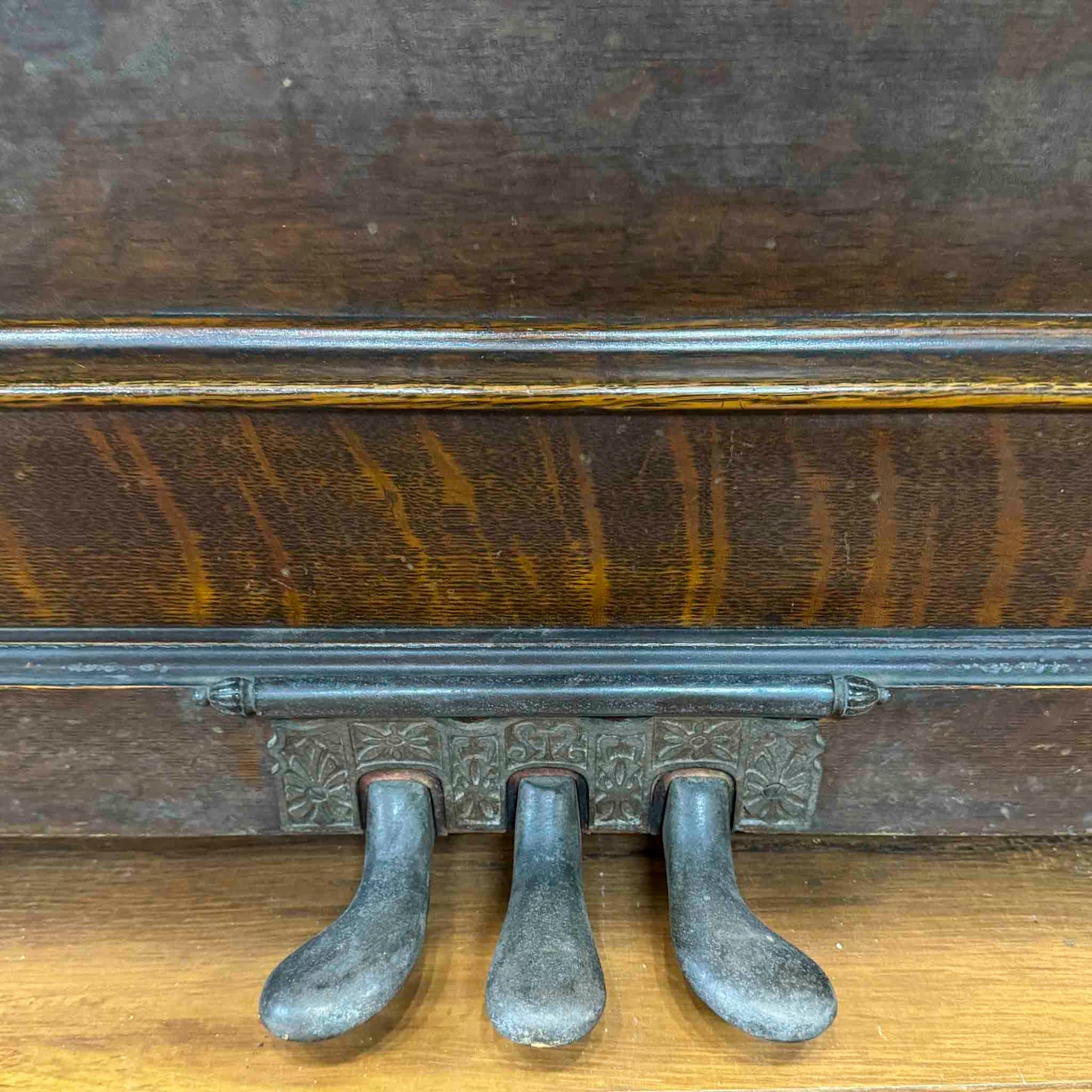 CURRENT SHOP WORK 1897 Emerson 53.5" Wood Finish Commissioned Upright Piano
