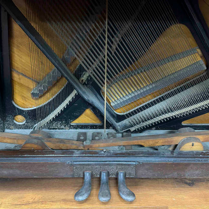 CURRENT SHOP WORK 1897 Emerson 53.5" Wood Finish Commissioned Upright Piano