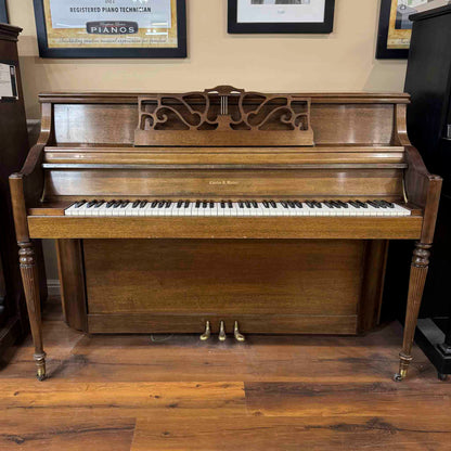HEIRLOOM RESTORATION 1979 Charles Walter 43" Walnut Finish Commissioned Console Piano