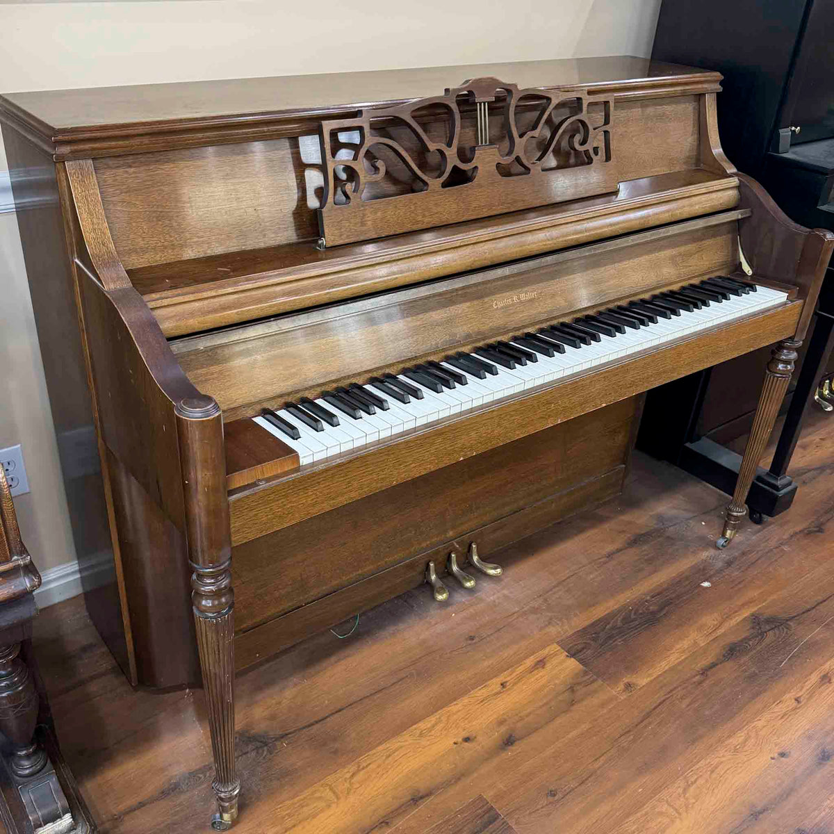 HEIRLOOM RESTORATION 1979 Charles Walter 43" Walnut Finish Commissioned Console Piano