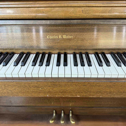 HEIRLOOM RESTORATION 1979 Charles Walter 43" Walnut Finish Commissioned Console Piano