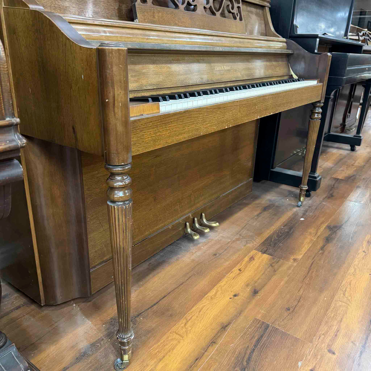 HEIRLOOM RESTORATION 1979 Charles Walter 43" Walnut Finish Commissioned Console Piano