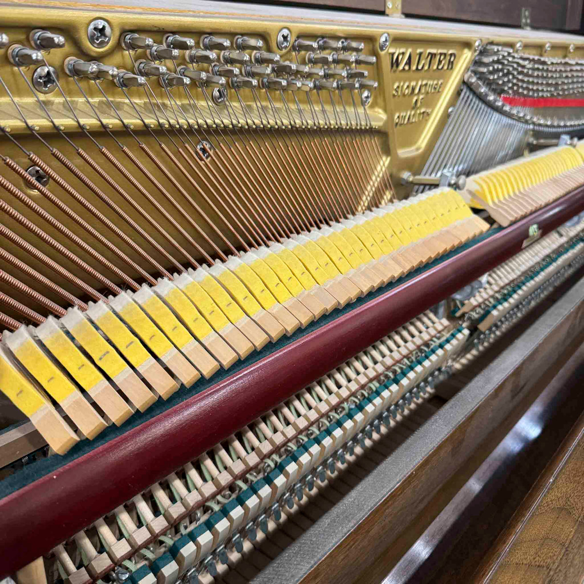 HEIRLOOM RESTORATION 1979 Charles Walter 43" Walnut Finish Commissioned Console Piano