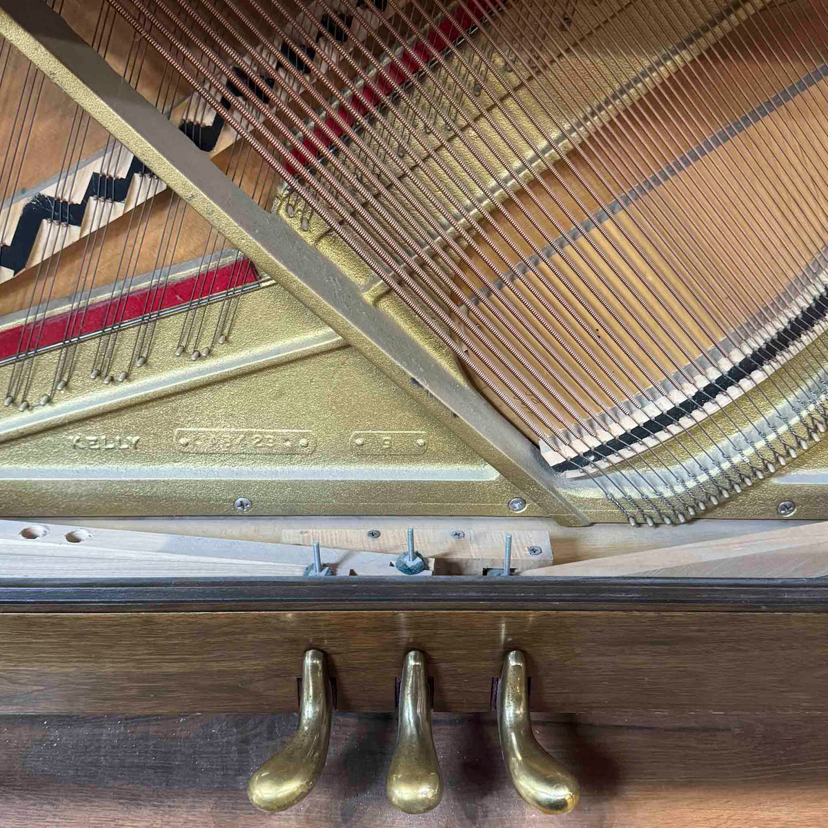 HEIRLOOM RESTORATION 1979 Charles Walter 43" Walnut Finish Commissioned Console Piano
