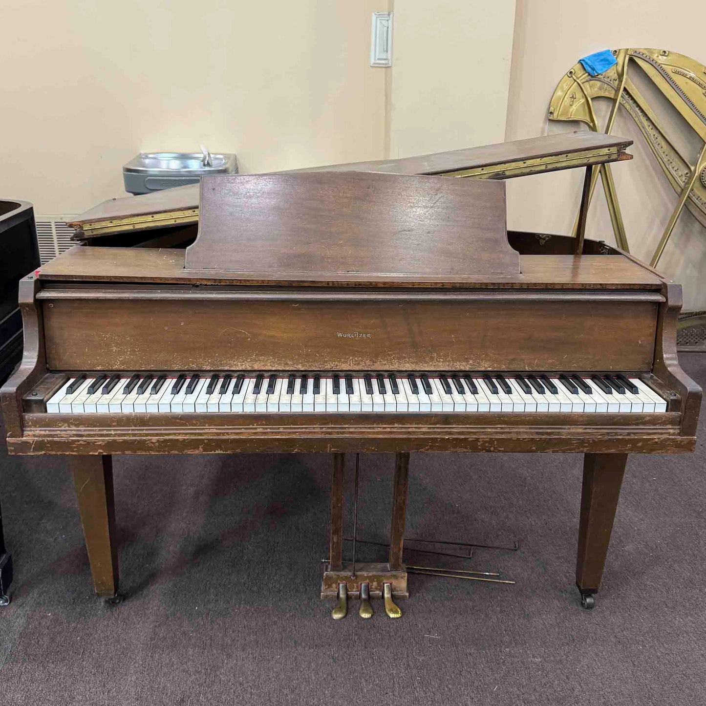 CURRENT SHOP WORK 1922 Wurlitzer 4'6" Wood Finish Commissioned Baby Grand Piano