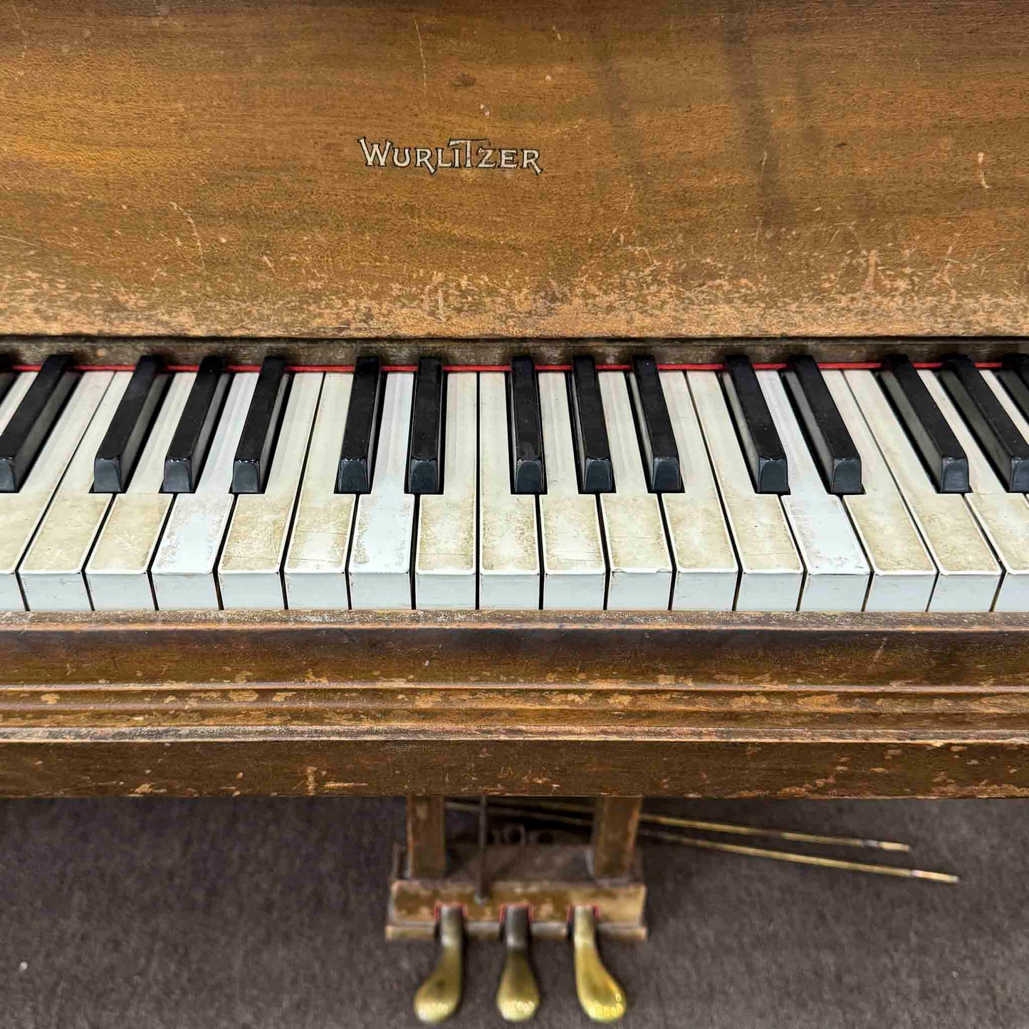 CURRENT SHOP WORK 1922 Wurlitzer 4'6" Wood Finish Commissioned Baby Grand Piano
