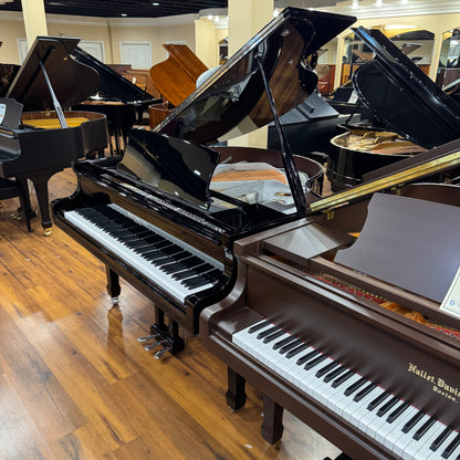 SOLD Hallet Davis 148 4'10" Nickel Trim Baby Grand Piano