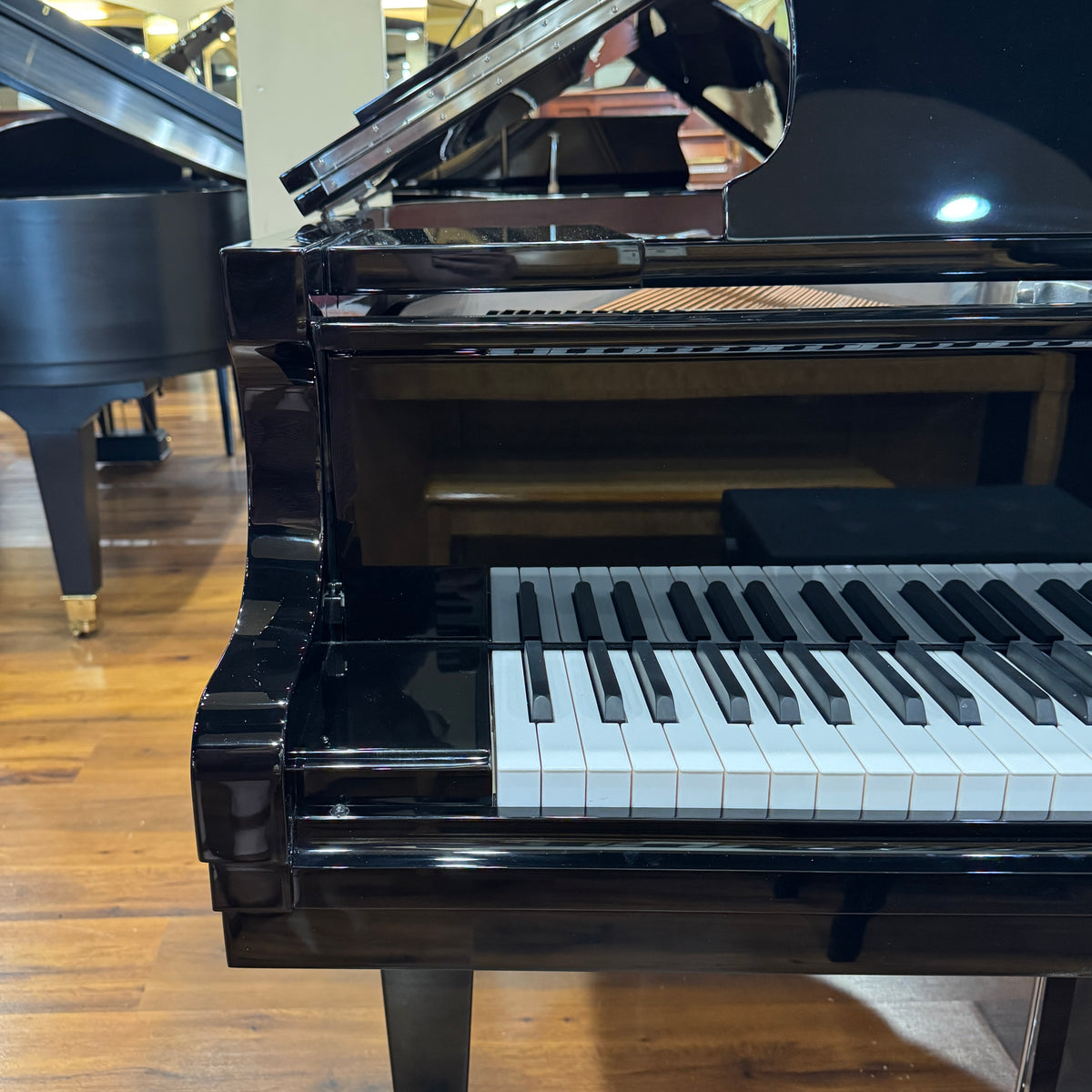 SOLD Hallet Davis 148 4'10" Nickel Trim Baby Grand Piano