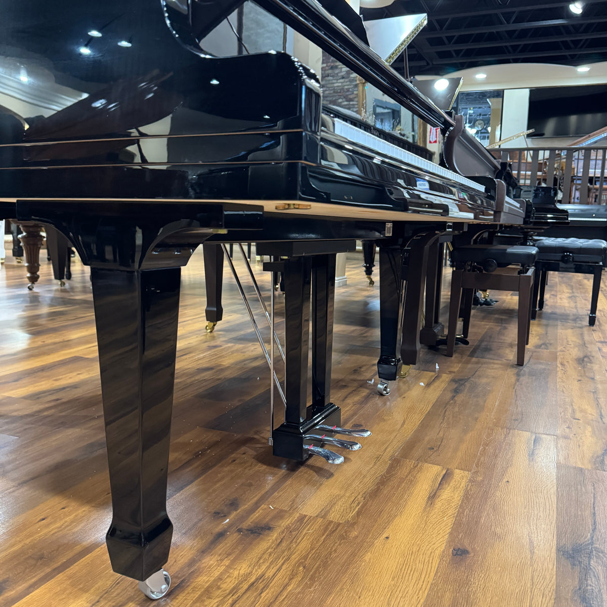 SOLD Hallet Davis 148 4'10" Nickel Trim Baby Grand Piano