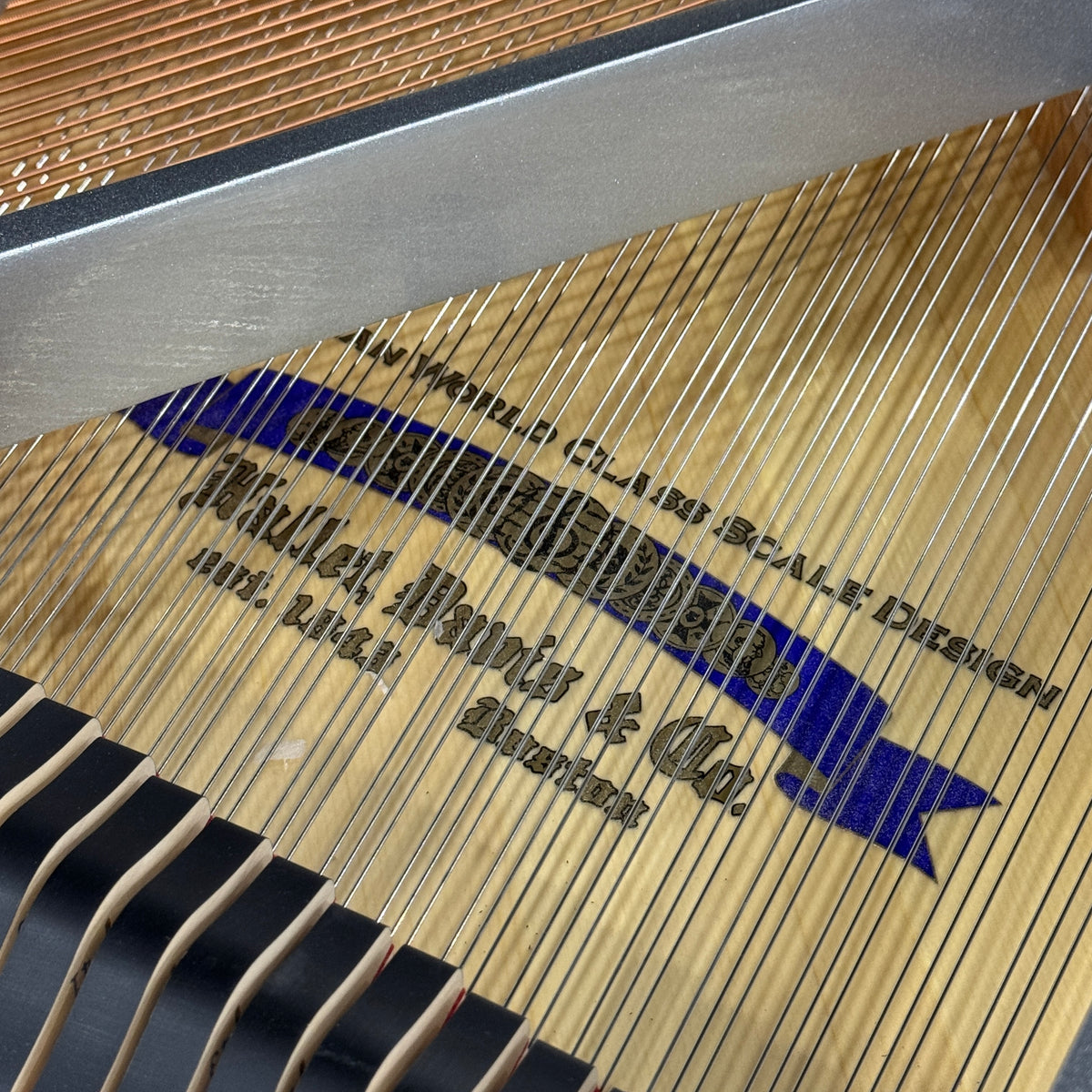 SOLD Hallet Davis 148 4'10" Nickel Trim Baby Grand Piano