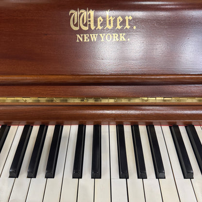 HEIRLOOM RESTORATION 1891 Weber Wood Finish 50" Commissioned Upright Piano