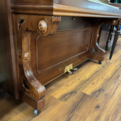 HEIRLOOM RESTORATION 1891 Weber Wood Finish 50" Commissioned Upright Piano