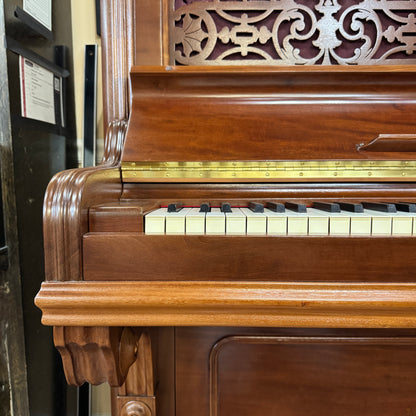HEIRLOOM RESTORATION 1891 Weber Wood Finish 50" Commissioned Upright Piano