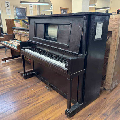 CURRENT SHOP WORK - 1918 Marshall & Wendell 55" Wood Finish Commissioned Upright Piano