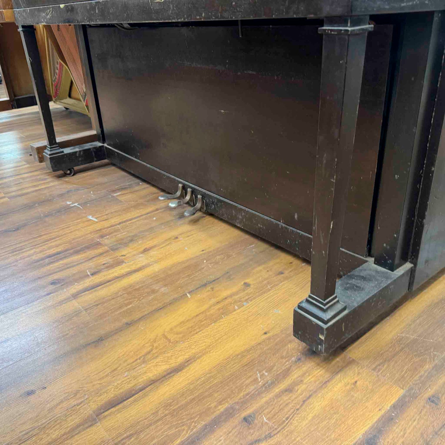 CURRENT SHOP WORK - 1918 Marshall & Wendell 55" Wood Finish Commissioned Upright Piano