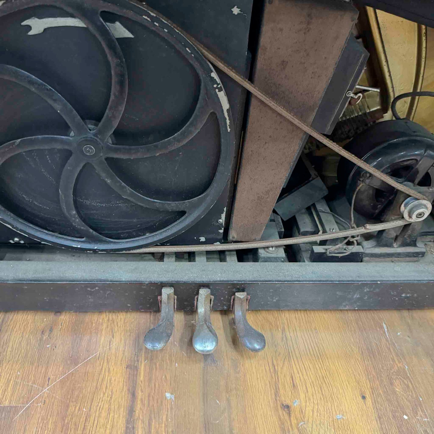 CURRENT SHOP WORK - 1918 Marshall & Wendell 55" Wood Finish Commissioned Upright Piano