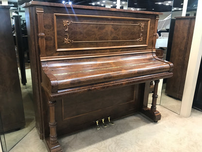 SOLD 1905 Kranich & Bach 54" Walnut Wood Finish Upright Piano