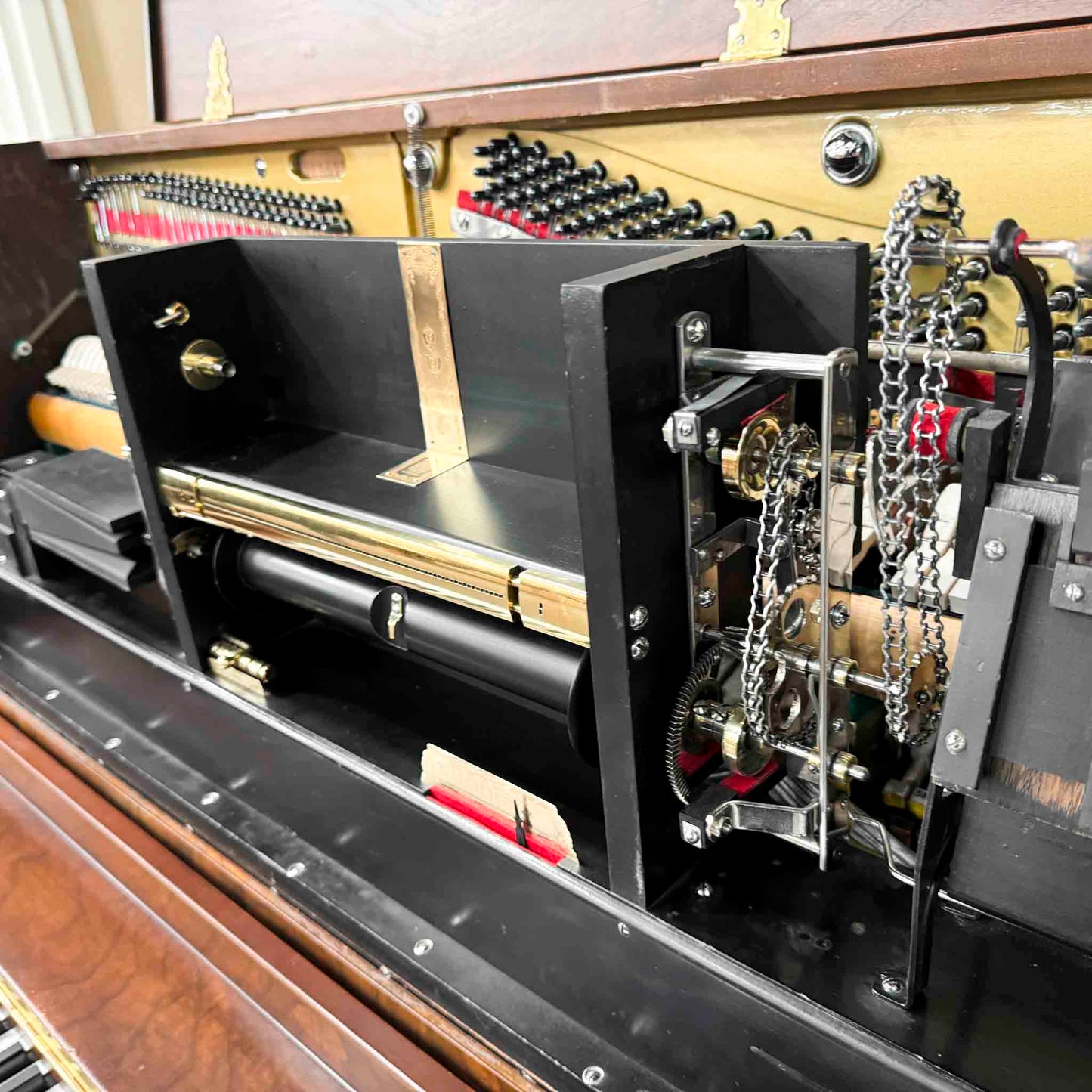 SOLD 1924 Autopiano Wood Finish Commissioned Upright Vintage Player Piano
