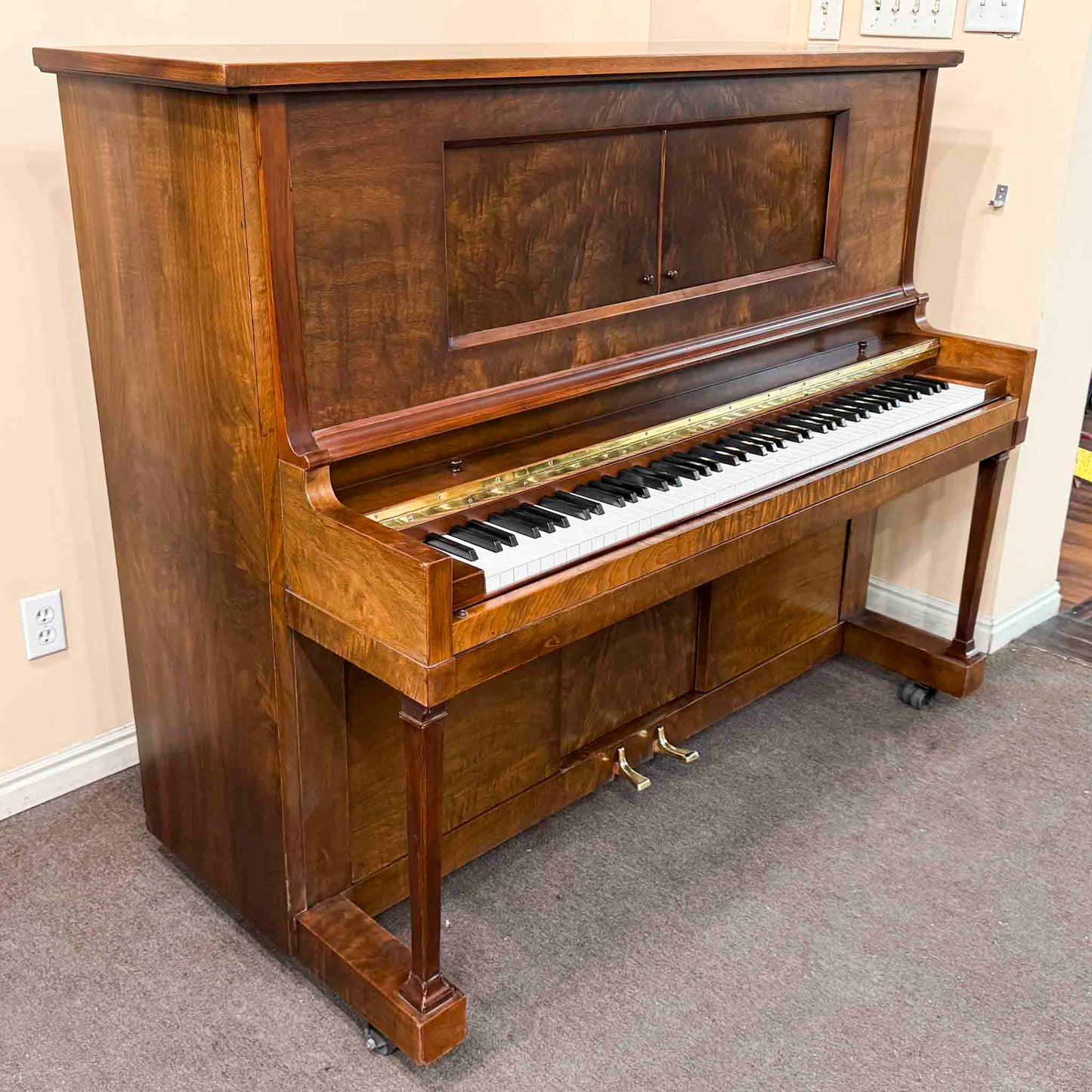 SOLD 1924 Autopiano Wood Finish Commissioned Upright Vintage Player Piano
