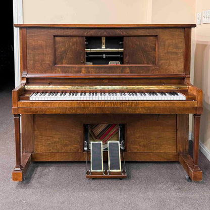 SOLD 1924 Autopiano Wood Finish Commissioned Upright Vintage Player Piano
