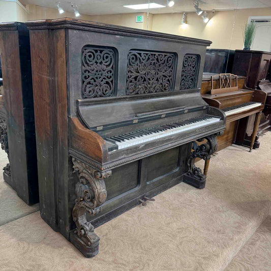 CURRENT SHOP WORK - Circa 1875 Mathushek 55" Commissioned Upright Piano