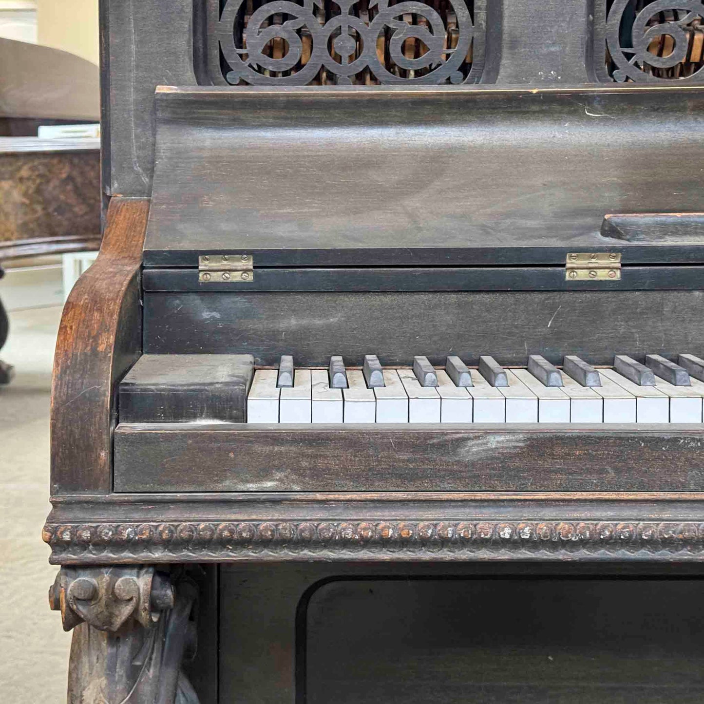 CURRENT SHOP WORK - Circa 1875 Mathushek 55" Commissioned Upright Piano