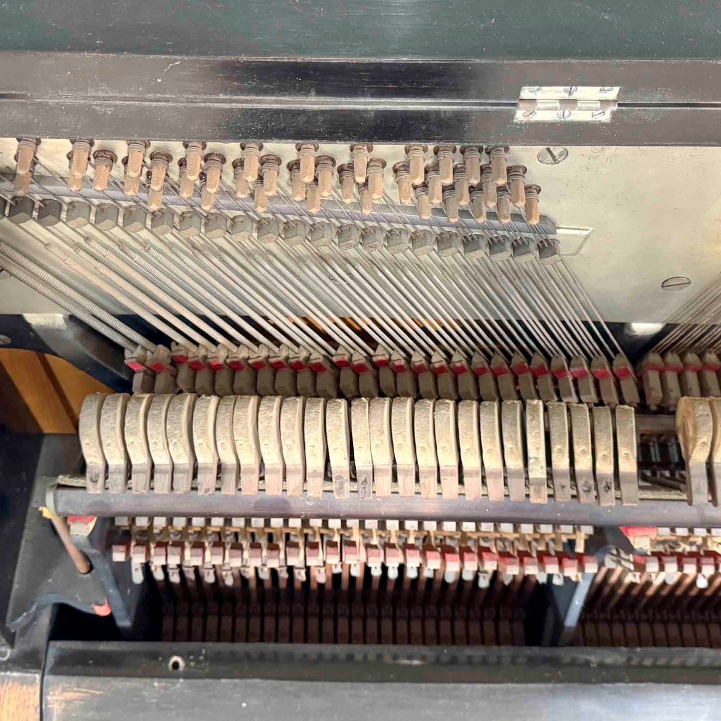 CURRENT SHOP WORK - Circa 1875 Mathushek 55" Commissioned Upright Piano