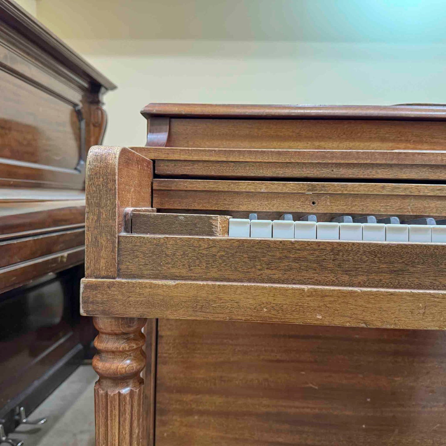 CURRENT SHOP WORK - 1960 Hallet Davis 36.5" Commissioned Spinet Piano