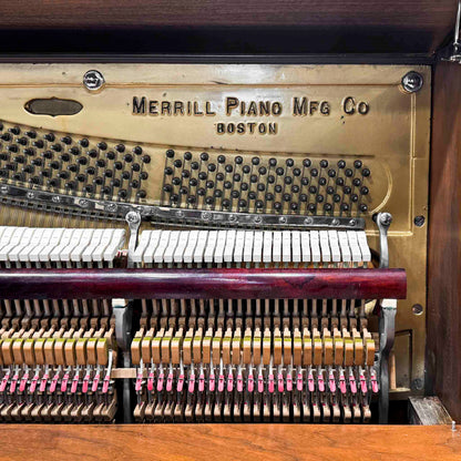 1918 Merrill 56" Wood Finish Upright Piano