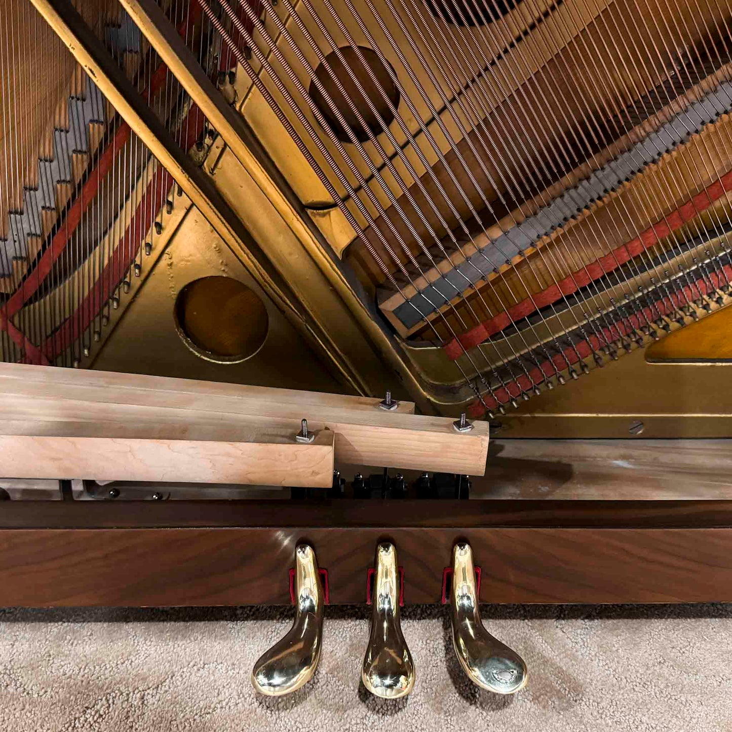1918 Merrill 56" Wood Finish Upright Piano