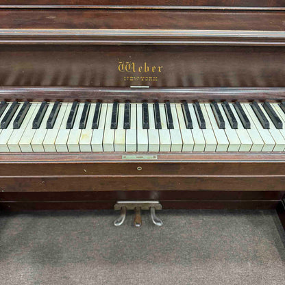 CURRENT SHOP WORK - 1899 Weber Wood Finish Commissioned Upright Piano