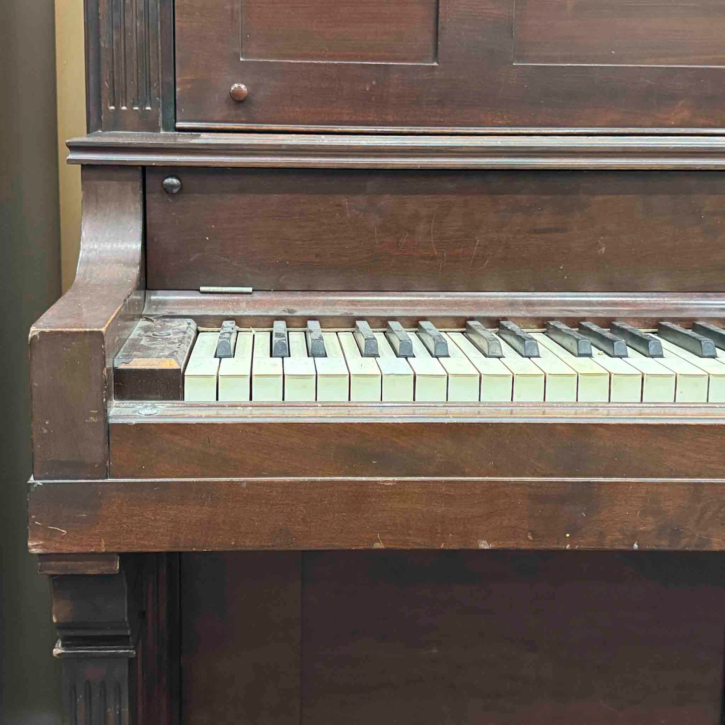 CURRENT SHOP WORK - 1899 Weber Wood Finish Commissioned Upright Piano