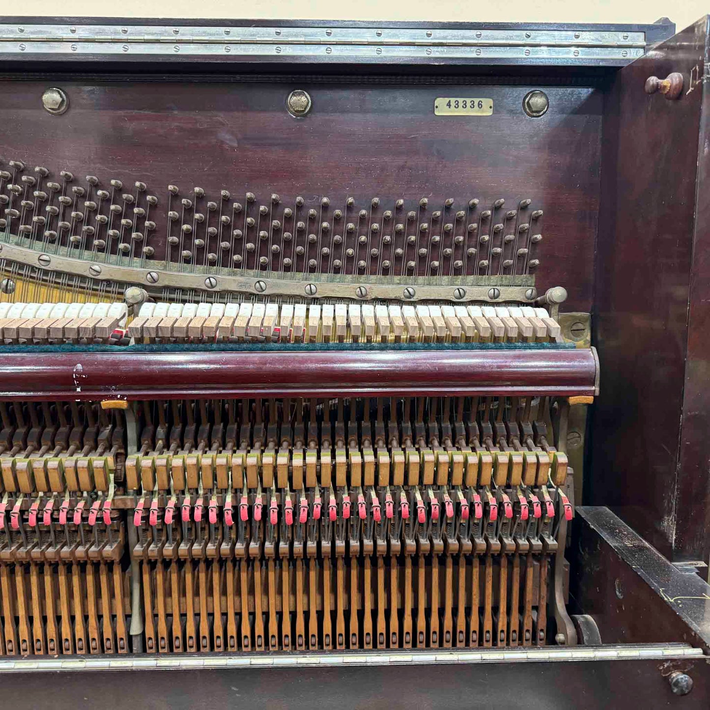 CURRENT SHOP WORK - 1899 Weber Wood Finish Commissioned Upright Piano